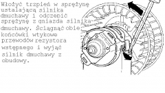 Demontaż wentylatora dmuchawy